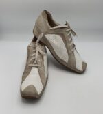 Pantofi dama Gabor 39 piele , piele intoarsa , alb gri