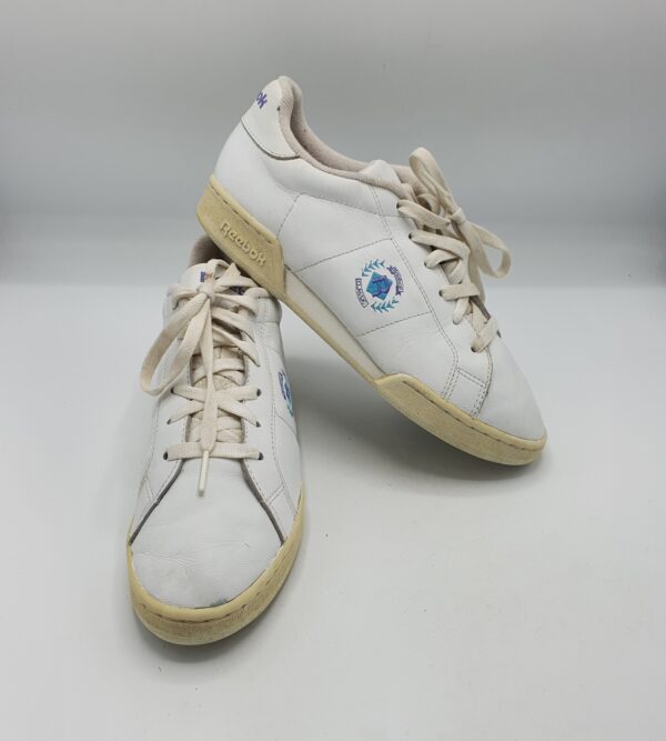 Adidasi barbati  Reebok 40,5 , piele , alb - imagine 1