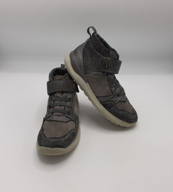 Adidasi dama Ricosta 31 , material textil , piele intoarsa , gri - imagine 1