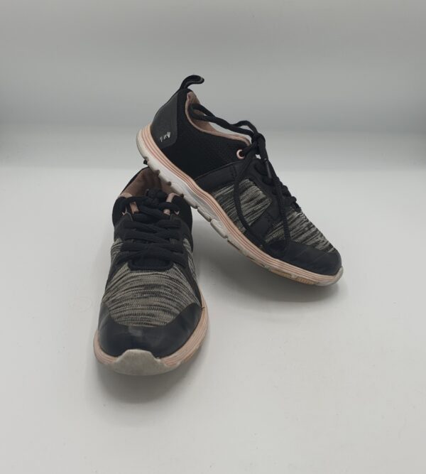 Adidasi dama 34 material textil , gri negru - imagine 1