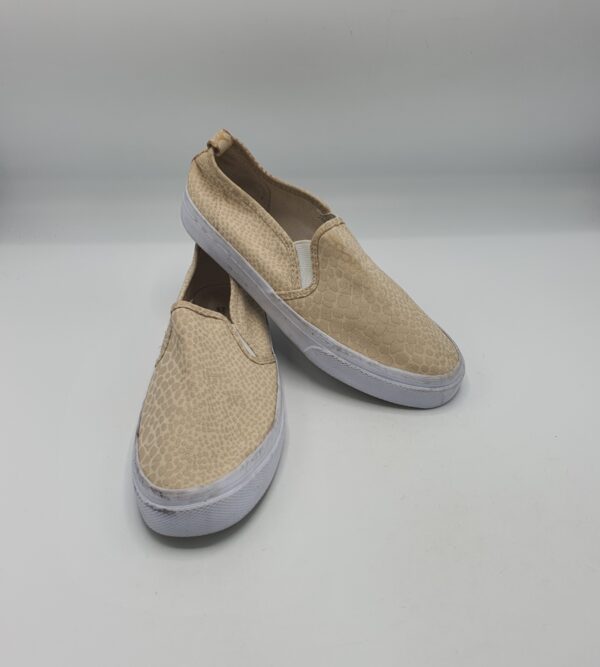 Espadrile  dama H&M 39 material  textil , crem - imagine 1