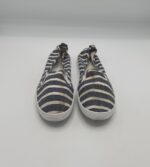 Espadrile dama 37 , material textil,  negru alb - imagine 2