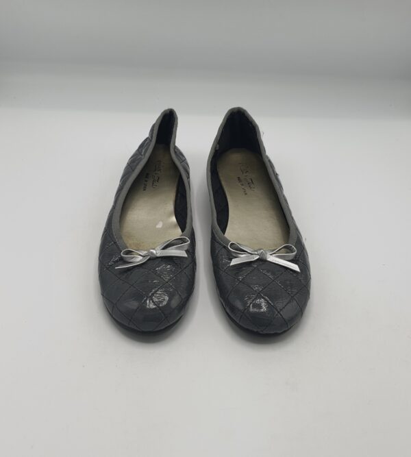 Balerini  dama Alex& Tai 37 imitatie de piele , material textil, gri - imagine 2