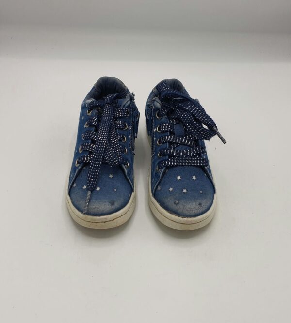 Adidasi copii Okaidi 27 material textil, albastru alb - imagine 2