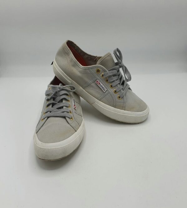 Tenisi dama Superga 39 material textil , gri - imagine 1