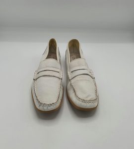 Mocasini dama  JanetD 39 piele , alb - imagine 2
