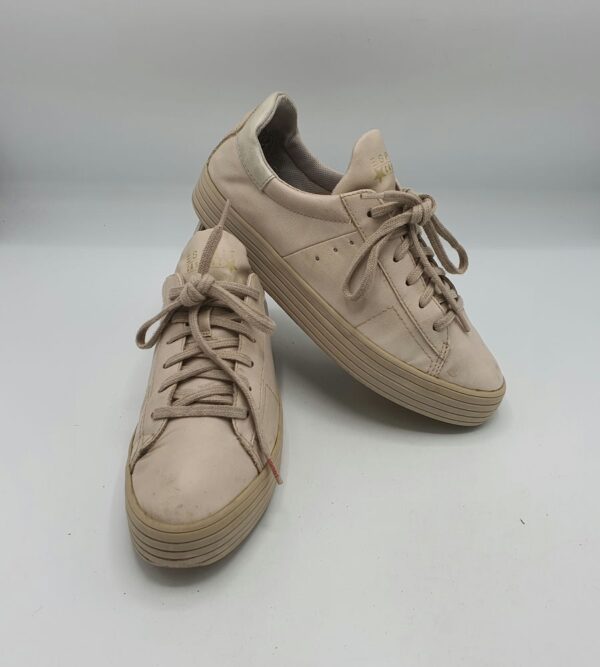 Adidasi dama Esprit 39 imitatie de piele , crem - imagine 1