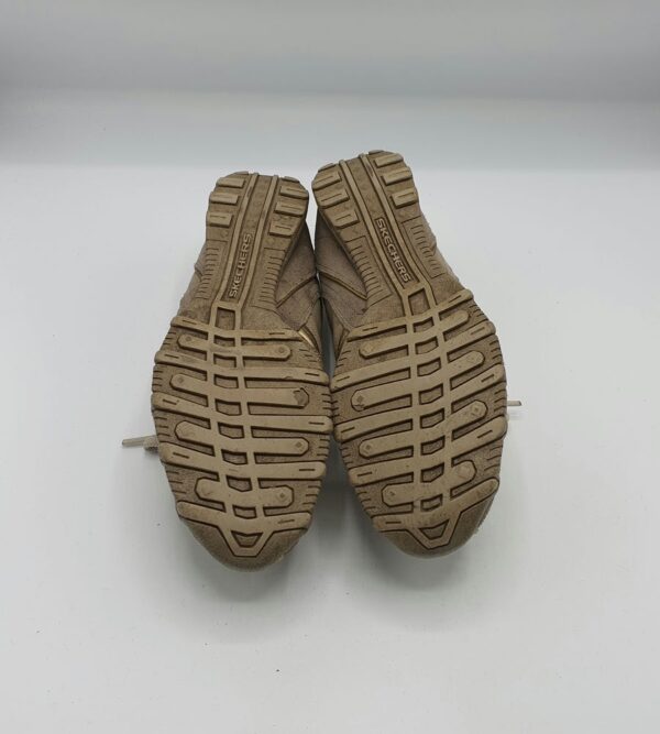 Adidasi dama Skechers 38 piele , piele intoarsa , bej crem - imagine 4