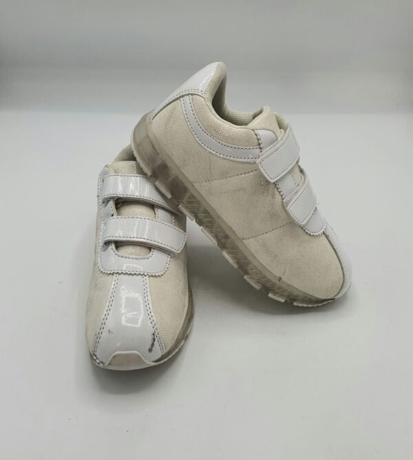 Adidasi copii Road 33 imitatie de piele , material textil , alb - imagine 1