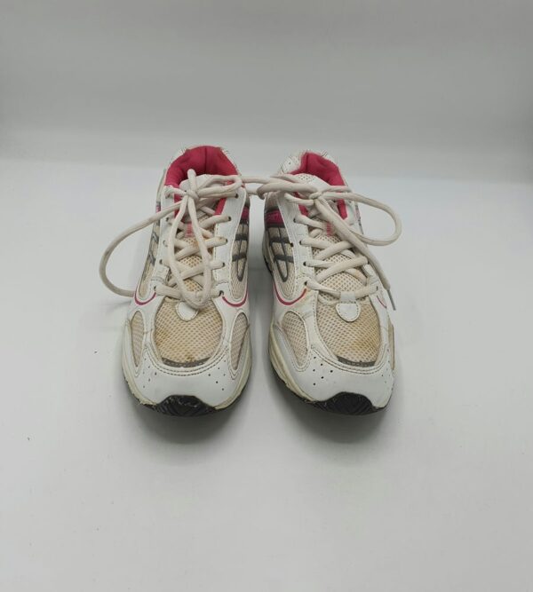 Adidasi dama Sport 38 imitatie de piele , material textil , alb roz - imagine 2