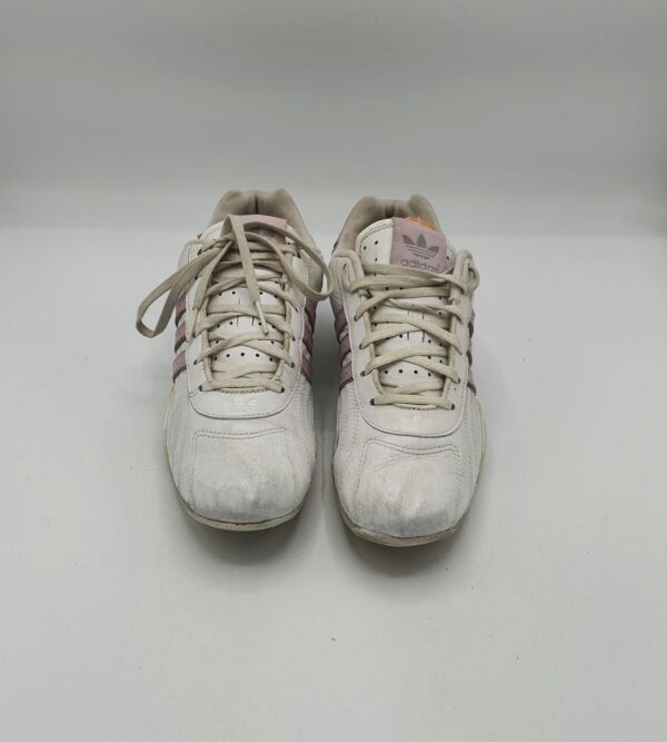 Adidasi dama  Adidas 39 , piele , alb roz - imagine 2