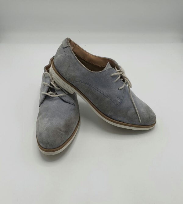 Pantofi dama  Pier One 37 , piele intoarsa , gri - imagine 1