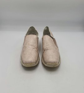 Espadrile dama Rieker 37 imitatie de piele , light rose - imagine 2