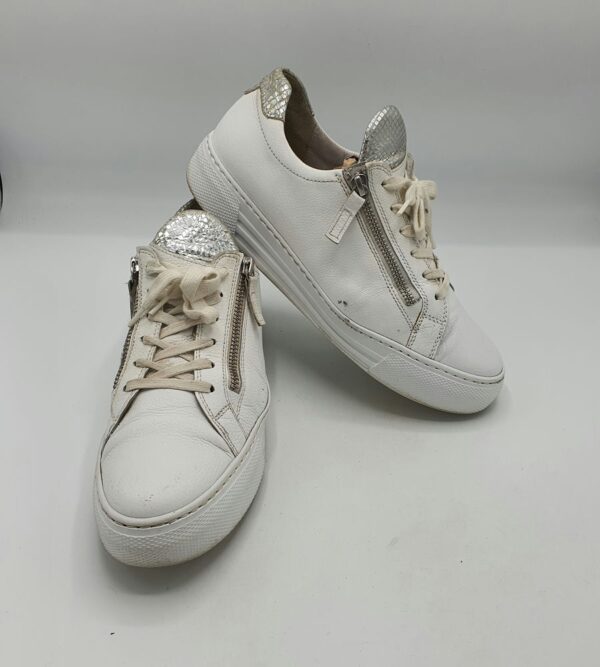 Adidasi dama Gabor 39 , piele , alb gri - imagine 1