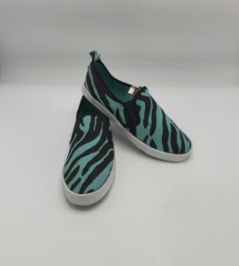 Espadrile dama H&M 37 , material textil , negru albastru