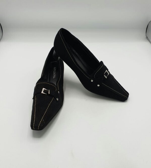 Pantofi dama Giuliana 36 material textil , negru - imagine 1
