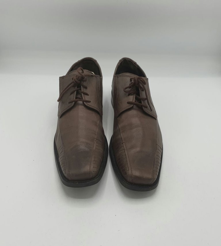 Pantofi barbati  Fretz 42 , piele , maro - imagine 2