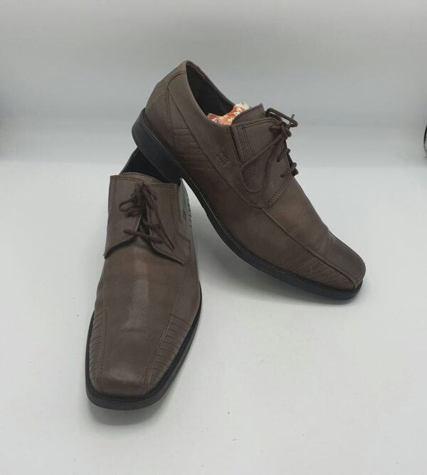 Pantofi barbati  Fretz 42 , piele , maro - imagine 1