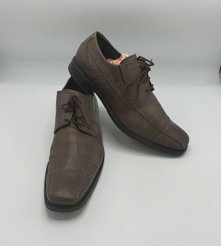 Pantofi barbati  Fretz 42 , piele , maro - imagine 1