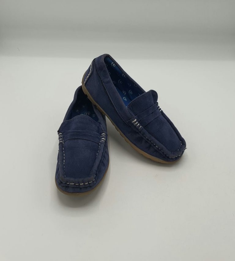 Mocasini Lilly & Dan 29 , material textil , albastru - imagine 1
