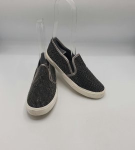 Espadrile dama  Graceland 37 , material textil , negru alb