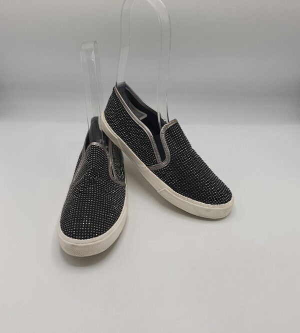 Espadrile dama  Graceland 37 , material textil , negru alb - imagine 1