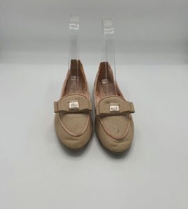 Balerini dama Top Shop 37 imitatie de piele, crem - imagine 2
