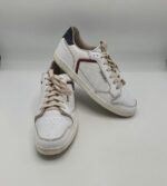 Adidasi barbati Dunlop 40 imitatie de piele , alb