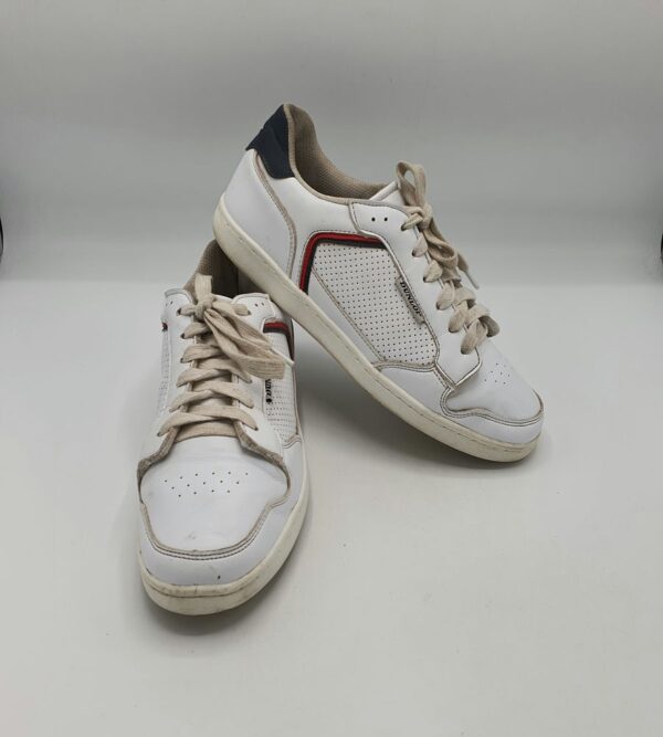 Adidasi barbati Dunlop 40 imitatie de piele , alb - imagine 1