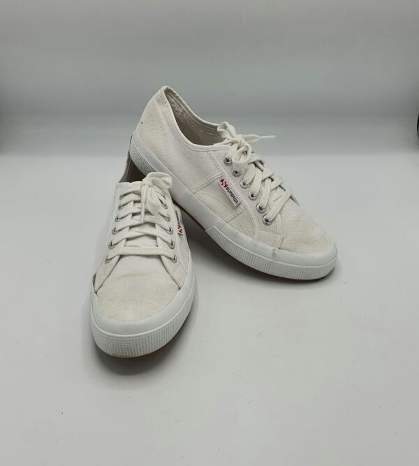 Tenisi dama Superga 39.5 material textil , alb - imagine 1