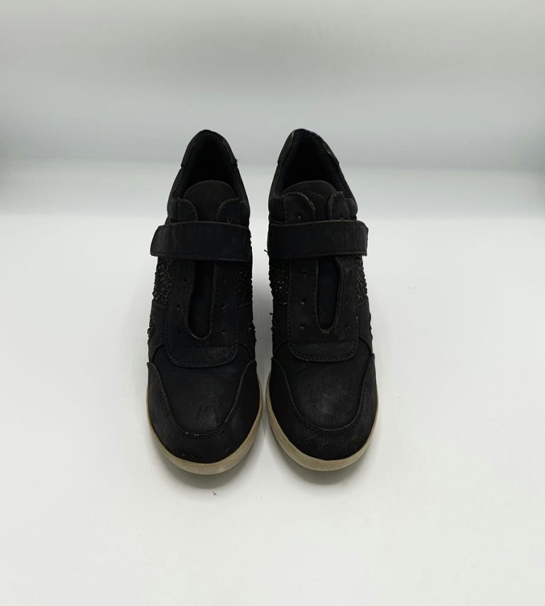 Botine dama Graceland 37 imitatie de piele , negru - imagine 1