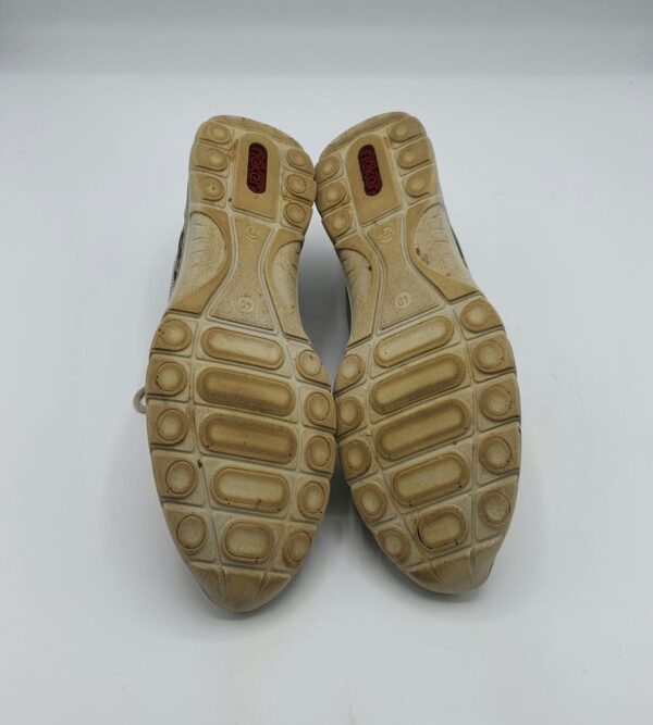 Adidasi dama Rieker 40 imitatie de piele , alb gri , bej - imagine 4