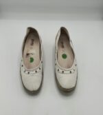 Pantofi dama Spoiler 40 piele , piele intoarsa , alb gri - imagine 2