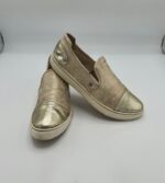 Espadrile dama  Mustang 40 imitatie de piele , auriu
