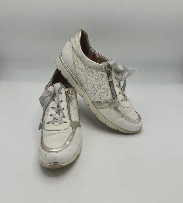 Adidasi dama Semler 41 , piele , alb - imagine 1