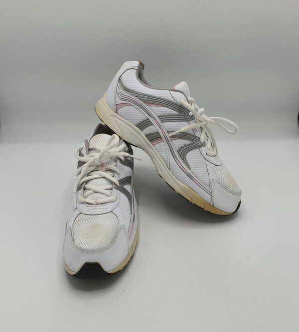 Adidasi dama  40 imitatie de piele , piele , alb - imagine 1