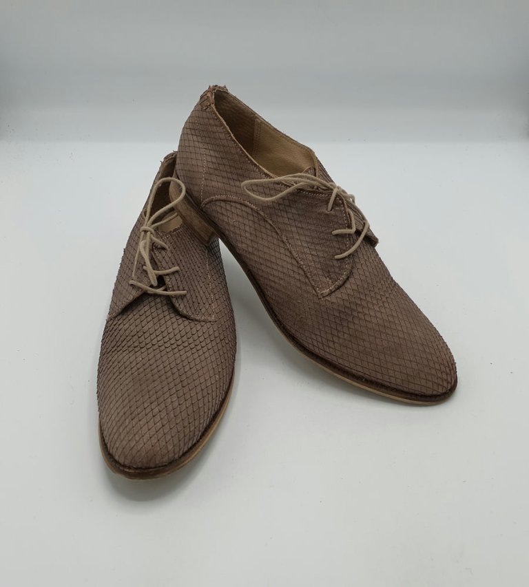 Pantofi barbati  Eye 40 imitatie de piele , maro - imagine 1