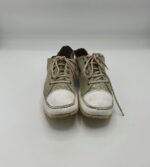 Tenisi dama Charme 40 ,piele , piele intoarsa , alb gri - imagine 2