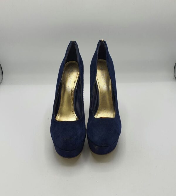 Pantofi dama Aldo 38 , piele intoarsa , negru - imagine 2