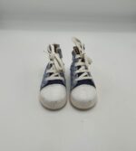 Adidasi copii Gorgino 21 imitatie de piele , material textil , albastru alb - imagine 2