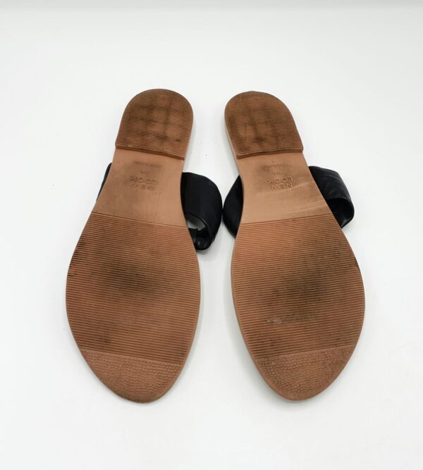 Slapi dama New Look 40 imitatie de piele , negru maro - imagine 4