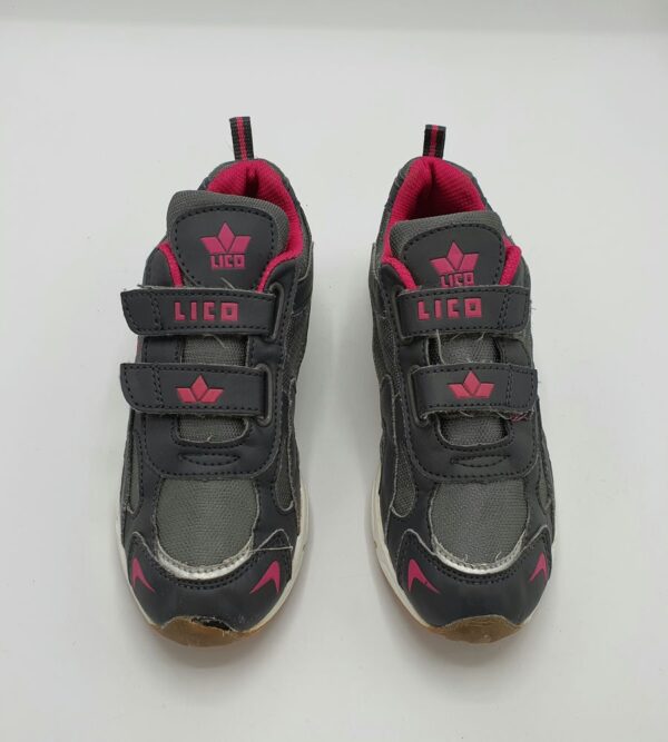 Adidasi copii Lico 33 imitatie de piele , material textil , gri - imagine 2