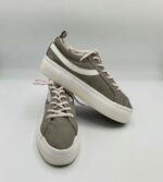 Tenisi dama Primark 39 imitatie de piele , gri alb