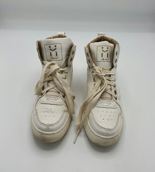 Adidasi dama U&Me 37 imitatie de piele , alb - imagine 2