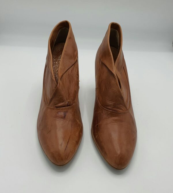 Botine dama Gortz 41 piele , maro - imagine 2