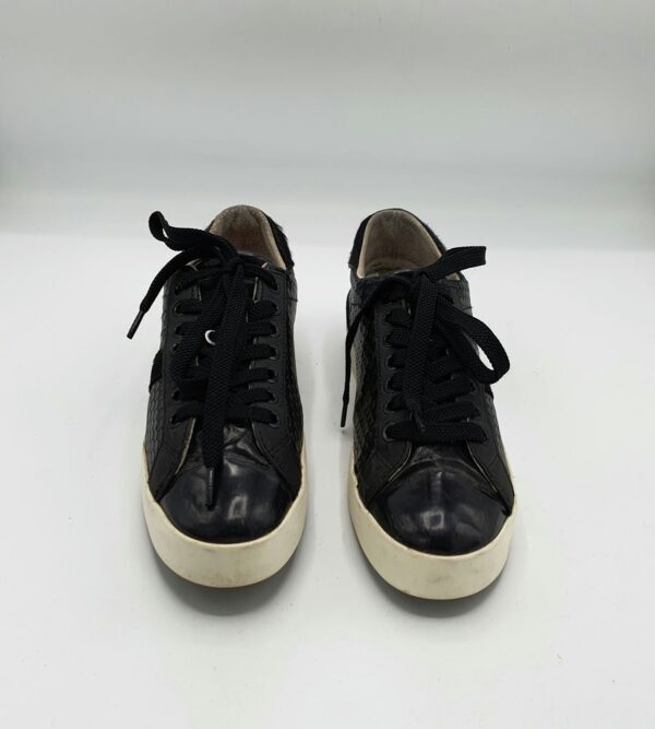 Adidasi dama Date 38 imitatie de piele , piele , negru - imagine 2