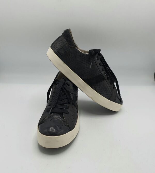 Adidasi dama Date 38 imitatie de piele , piele , negru - imagine 1