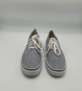 Tenisi dama H&M 38 material textil , alb albastru - imagine 2