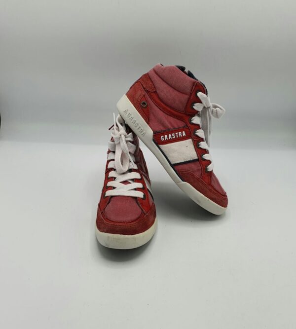 Adidasi copii Gaastra 32 material textil , rosu alb - imagine 1