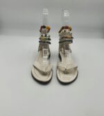 Sandale copii Zzy 32 imitatie de piele , alb - imagine 2